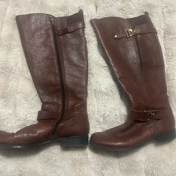 Naturalizer  Brown Leather Knee-High Boots like new. Real leather - Picture 2 of 6